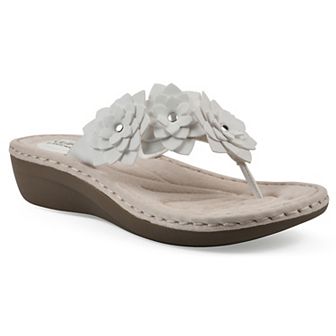 Cliffs by White Mountain Content Women's Floral Wedge Sandals