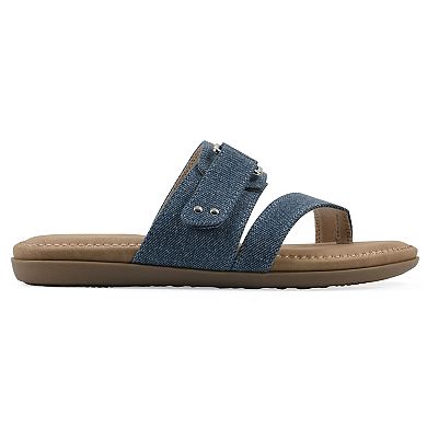 Cliffs by White Mountain Fancify Women's Slip-on Sandals