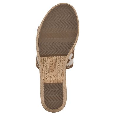 Cliffs by White Mountain Biancia Women's Floral Wedge Sandals