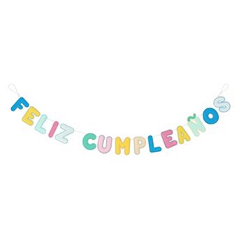 The Big One® Kids Spanish Happy Birthday Felted Garland