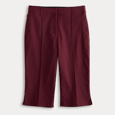 Petite Nine West Slide Slit Capri Pants