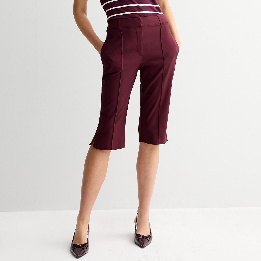 Petite Nine West Slide Slit Capri Pants