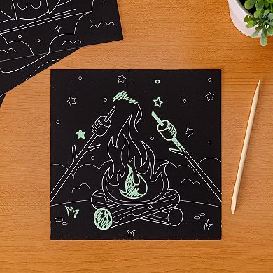 Pulsar Summer Nights Glow in the Dark Scratch Art