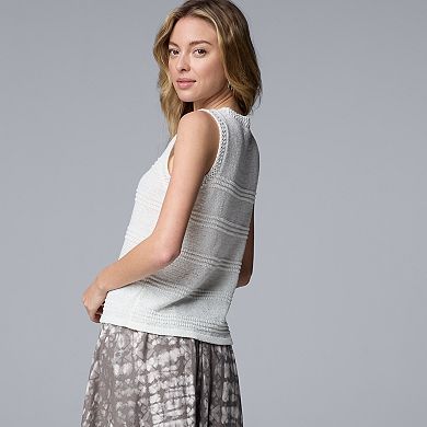Women's Simply Vera Vera Wang Sweater Tank Top