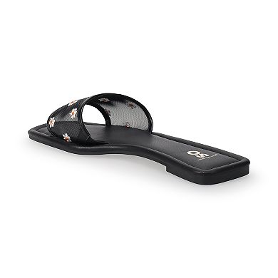 SO® Staycee Mesh Women's Slide Sandals