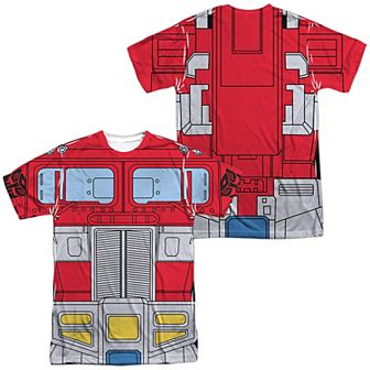 Men's Transformers Optimus Prime Sublimated Graphic Tee