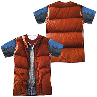 Men's Back To The Future Marty McFly Vest Costume Sublimated Graphic Tee