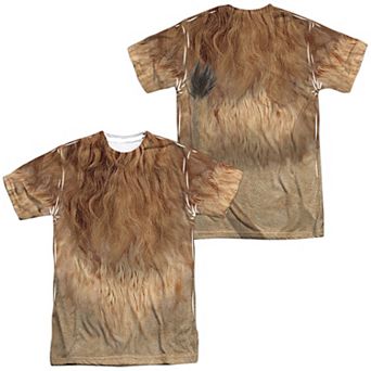 Men's Wizard of Oz The Cowardly Lion Costume Sublimated Graphic Tee