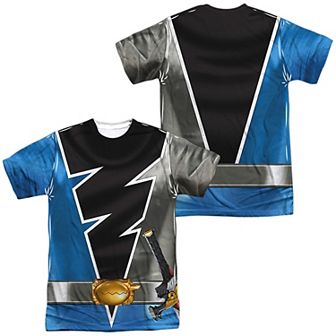 Men's Power Rangers: Dino Fury Blue Ranger Costume Sublimated Graphic Tee
