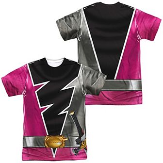 Men's Power Rangers: Dino Fury Pink Ranger Costume Sublimated Graphic Tee