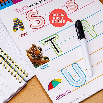 Kids Pulsar Twin Sisters Dry Erase Workbook with Plastic Hanger