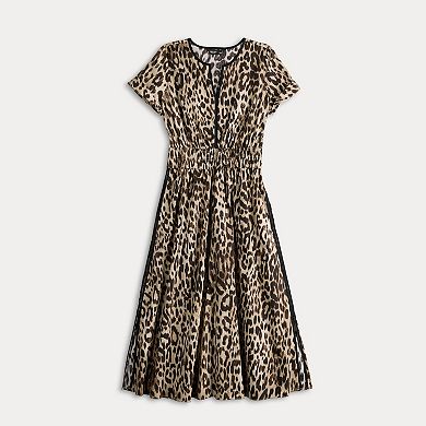 Women's Simply Vera Vera Wang Contrast Midi Dress