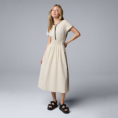 Women's Simply Vera Vera Wang Contrast Midi Dress
