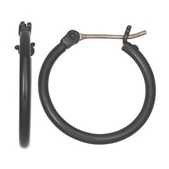 Simply Vera Vera Wang Jet Tone 20 mm Click-It Hoop Earrings