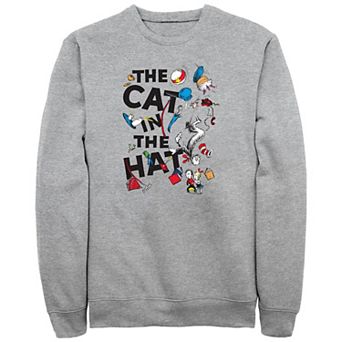 Big & Tall Dr. Seuss The Cat In The Hat Poster Graphic Fleece