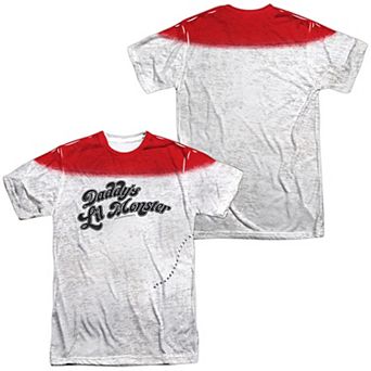 Men's Suicide Squad Harley Quinn Daddy's Li'l Monster Sublimated Graphic Tee