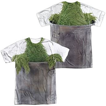 Men's Sesame Street Oscar the Grouch Costume Sublimated Graphic Tee