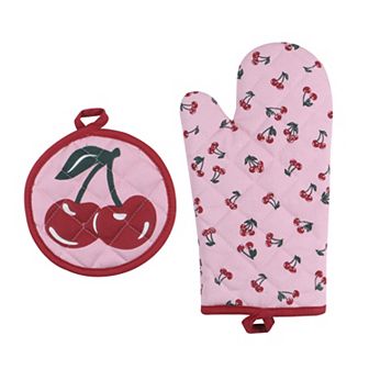 The Big One® Cherries Oven Mat & Pot Holder Set