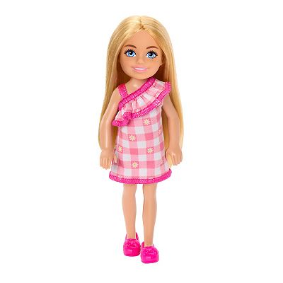 Barbie Chelsea Doll, Small Doll Wearing Removable Checked