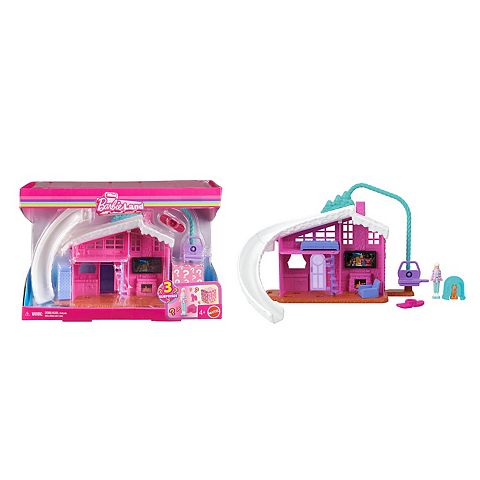 Mini Barbie Land Dollhouse Playset with Doll, Furniture & Accessories