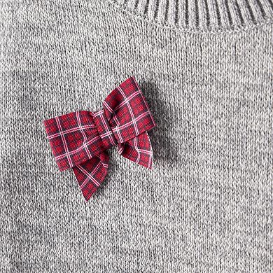 Toddler Girl Carter's Bow Cotton Long-Sleeve Sweater