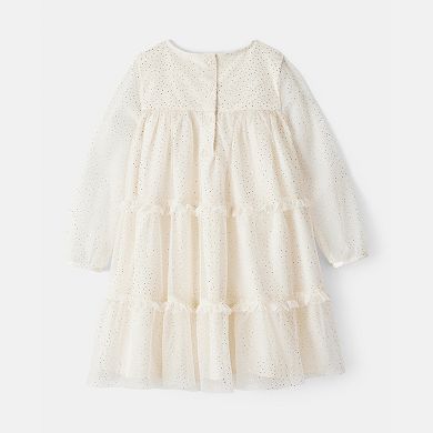 Girls Carter’s Tiered Holiday Dress