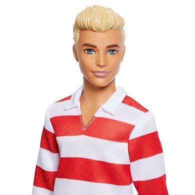 Barbie® Fashionistas Ken Doll #241 in Striped Top & Shorts with Sneakers