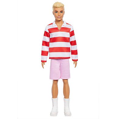 Barbie® Fashionistas Ken Doll #241 in Striped Top & Shorts with Sneakers