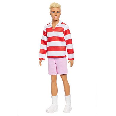 Barbie® Fashionistas Ken Doll #241 in Striped Top & Shorts with Sneakers