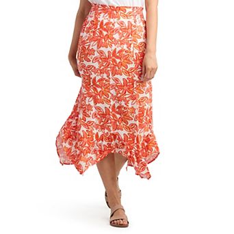 Women's AB Studio Ruffle Hem Skirt