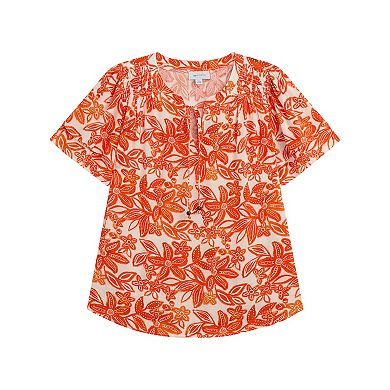 Women's AB Studio Flutter Short Sleeve Top