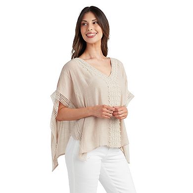 Women's AB Studio Poncho Top With Tank
