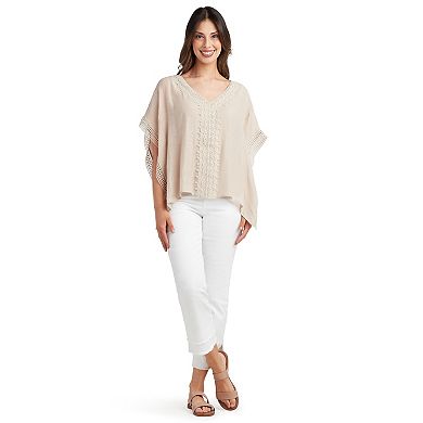 Women's AB Studio Poncho Top With Tank