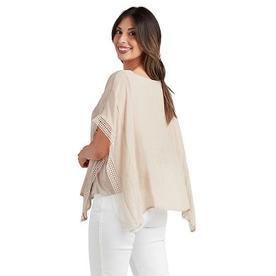 Women's AB Studio Poncho Top With Tank