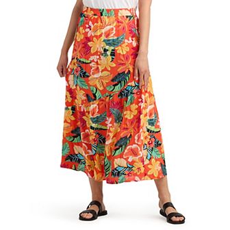 Women's AB Studio Pull On Tired Maxi Skirt