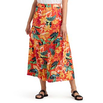 Women's AB Studio Pull On Tired Maxi Skirt