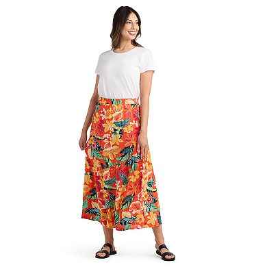 Women's AB Studio Pull On Tired Maxi Skirt