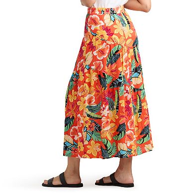 Women's AB Studio Pull On Tired Maxi Skirt