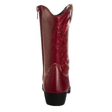 Kensie Girls' Zip Up Western Boots
