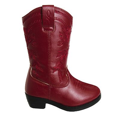 Kensie Girls' Zip Up Western Boots