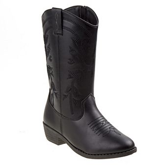 Kensie Girls' Zip Up Western Boots