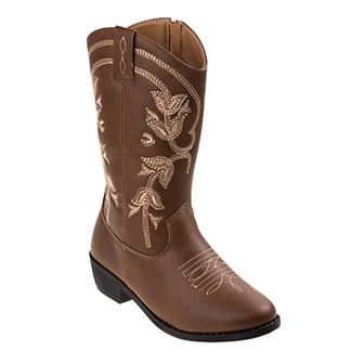 Kensie Girls' Zip Up Western Boots