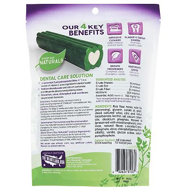 Every Day Naturals No Brush Toothpaste 4-in-1 Dental Chew - For Large Size Dogs