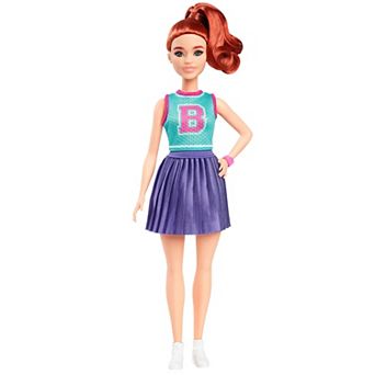 Barbie® Fashionistas Doll #232 in Jersey Top and Pleated Purple Skirt