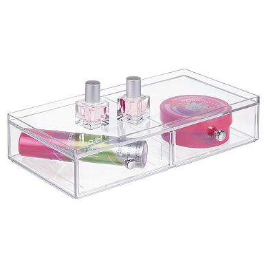 iDesign Stackable 2-Drawer Makeup Organizer