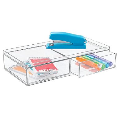 iDesign Stackable 2-Drawer Makeup Organizer