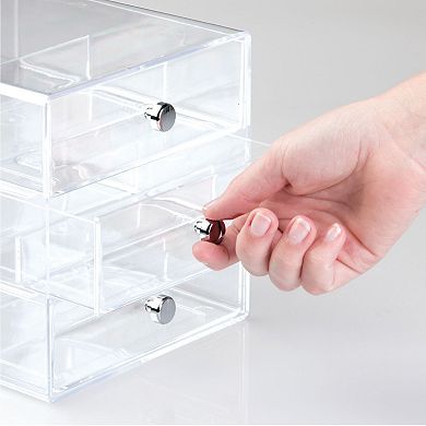 iDesign Divided 3-Drawer Stackable Organizer
