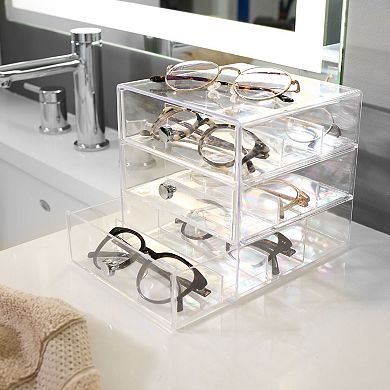 iDesign Divided 3-Drawer Stackable Organizer