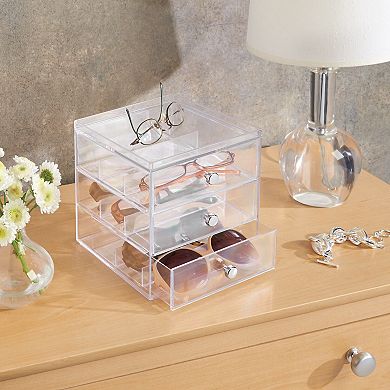 iDesign Divided 3-Drawer Stackable Organizer