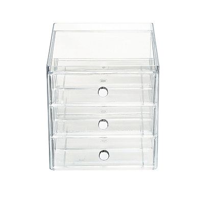 iDesign Divided 3-Drawer Stackable Organizer